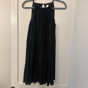 Black flowy cocktail dress